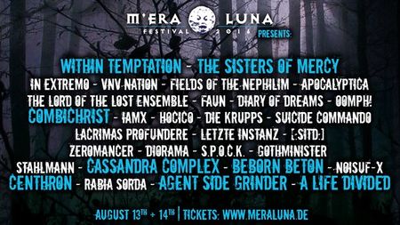 M'era Luna 2016 - Line-up Announcement